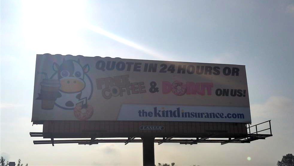 kind insurance billboard